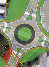 Artist's concept of a roundabout