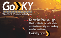 Real Time Traffic and Travel Information, see GOKY.ky.gov