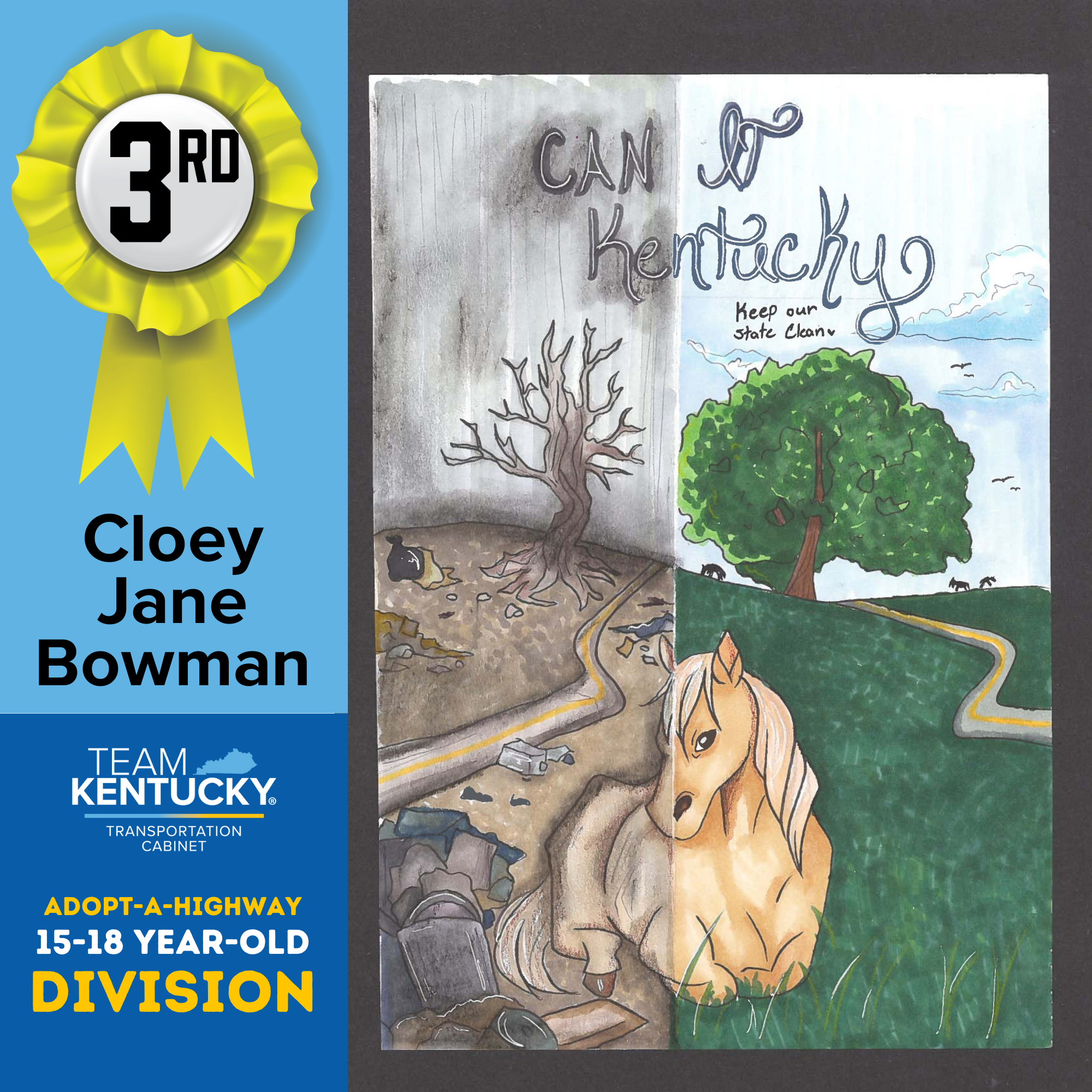 3rd Place - Cloey Jane Bowman - 18 yrs old - Morgan County High School