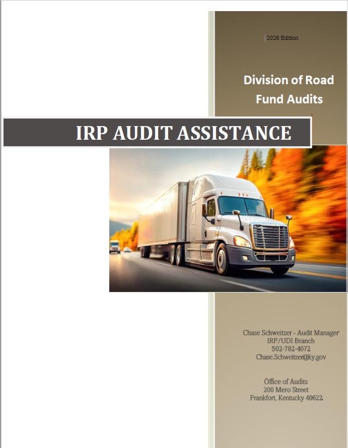 IRP Audit Assistance Manual Cover Photo