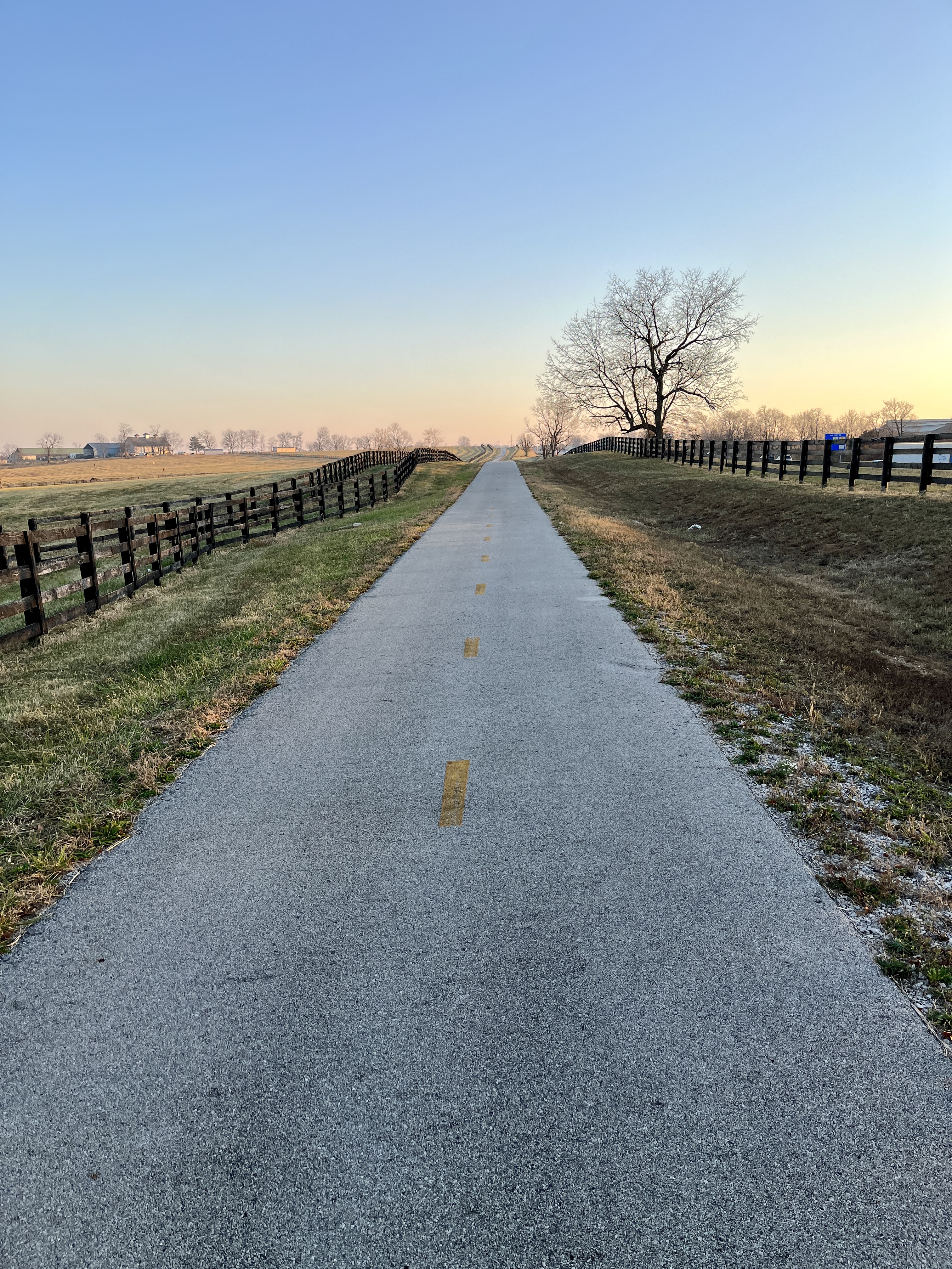 The Legacy Trail shared use path next to the Kentucky Horse Park