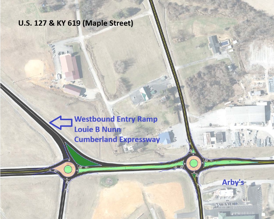 US 127 and KY 619 Roundabout Map.jpg