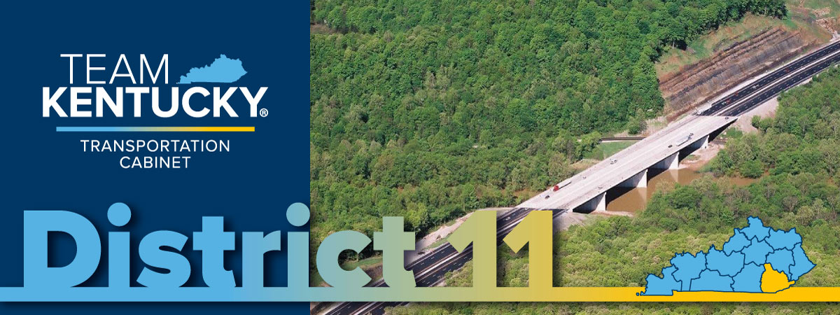 District 11 logo & I-75 roadway