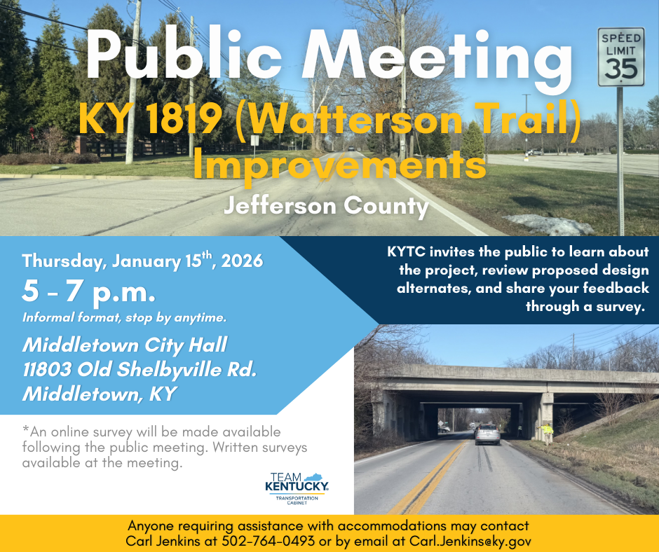 KY 1819 Watterson Trail Public Meeting Graphic