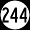 KY 244 sign