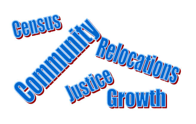 Census Justice Growth Community Relocations