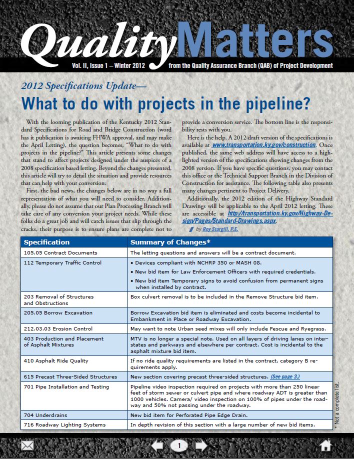 QM Newsletter Front Pages - All Documents
