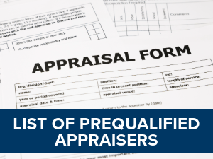 List of Prequalified Appraisers