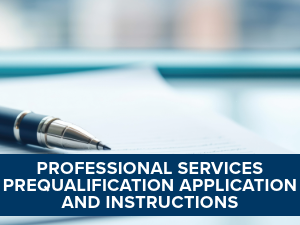 Professional Services Prequalification Application and Instructions