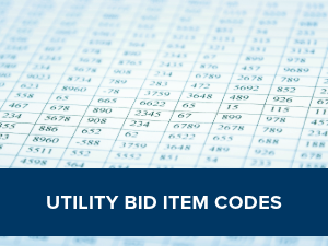 Utility Bid Item Codes Link