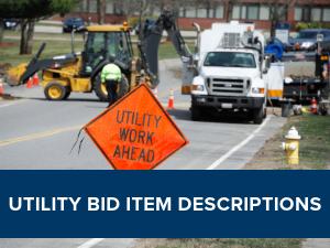 Utility Bid Item Descriptions Link