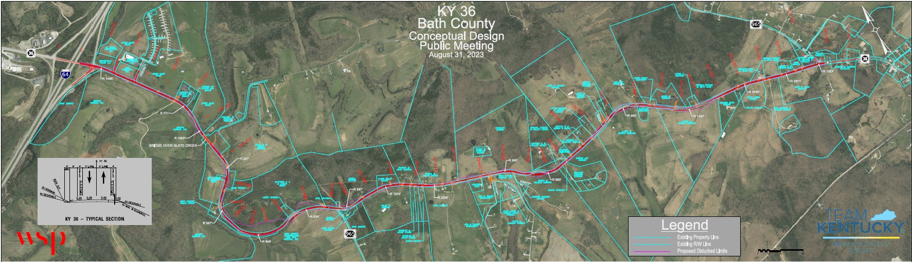 KY 36 Bath County proposed design image