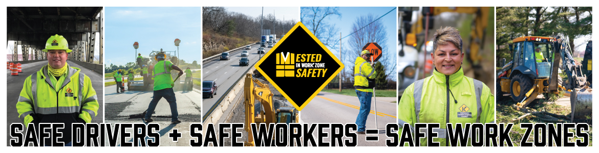 Work zone safety web banner